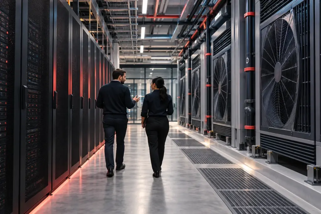 Cooling infrastructure in a data centre